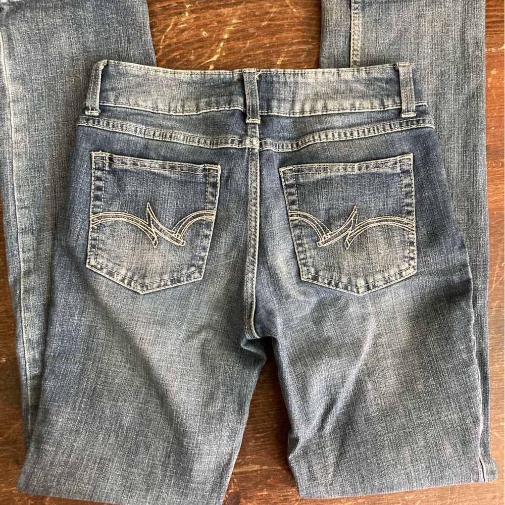 Wrangler Straight Leg Med Wash 7/8 x 34